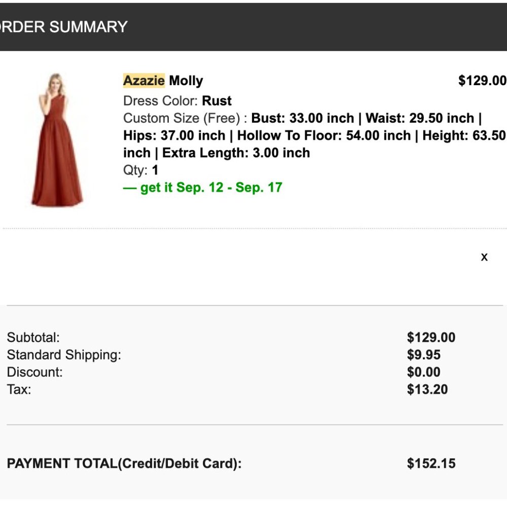 Azazie Molly Bridesmaid Dress